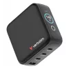 Cargador Verbatim Mini GaN 140W con pantalla, interior, AC, 28 V, negro