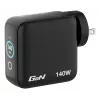 Cargador Verbatim Mini GaN 140W con pantalla, interior, AC, 28 V, negro