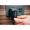 Cargador Verbatim Mini GaN 140W con pantalla, interior, AC, 28 V, negro