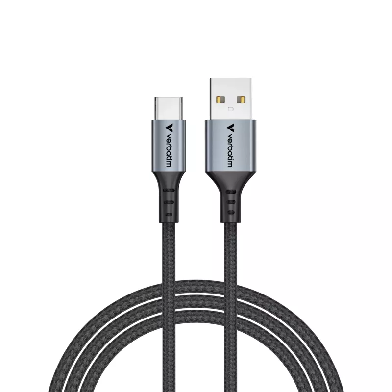 Verbatim Sync & Charge Cable USB-A a USB-C 120 cm, 1,2 m, USB A, USB C, USB 2.0, 0,48 Gbit/s, negro
