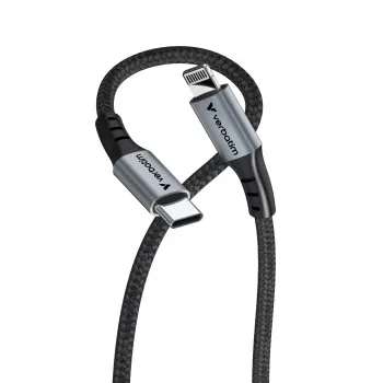 Verbatim Sync & Charge Cable USB-C a Lightning 120 cm, 1,2 m, Lightning, USB C, conector macho, conector macho, negro