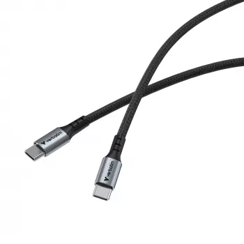 Verbatim Sync & Charge Cable – 60W USB-C a USB-C 120 cm, 1,2 m, USB C, USB C, USB 2.0, 0,48 Gbit/s, negro
