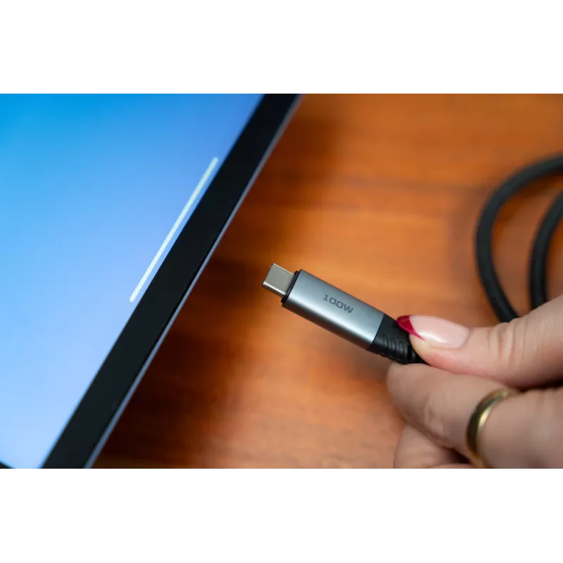 Verbatim Sync & Charge Cable – 100W USB-C a USB-C 120 cm, 1,2 m, USB C, USB C, USB 2.0, 0,48 Gbit/s, negro