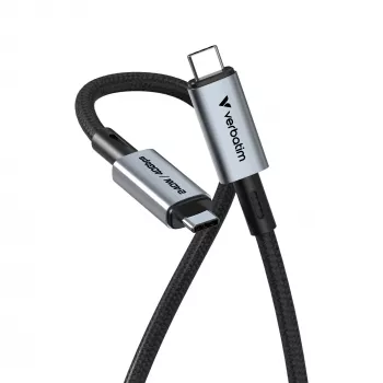 Verbatim Sync & Charge USB C a USB C 240W 40 Gbit/s 120 cm, 1,2 m, USB C, USB C, USB4 Gen 2x2, 40 Gbit/s, negro