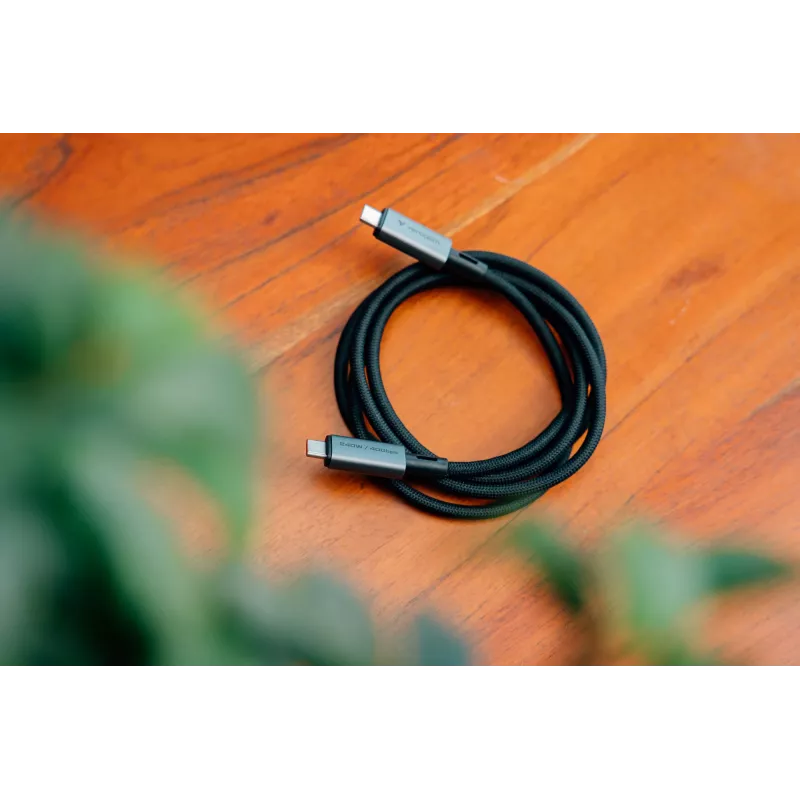 Verbatim Sync & Charge USB C a USB C 240W 40 Gbit/s 120 cm, 1,2 m, USB C, USB C, USB4 Gen 2x2, 40 Gbit/s, negro
