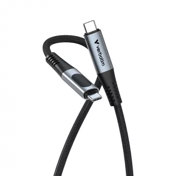 Verbatim Sync & Charge USB C a USB C 100W Display 120 cm, 1,2 m, USB C, USB C, USB 2.0, 0,48 Gbit/s, negro