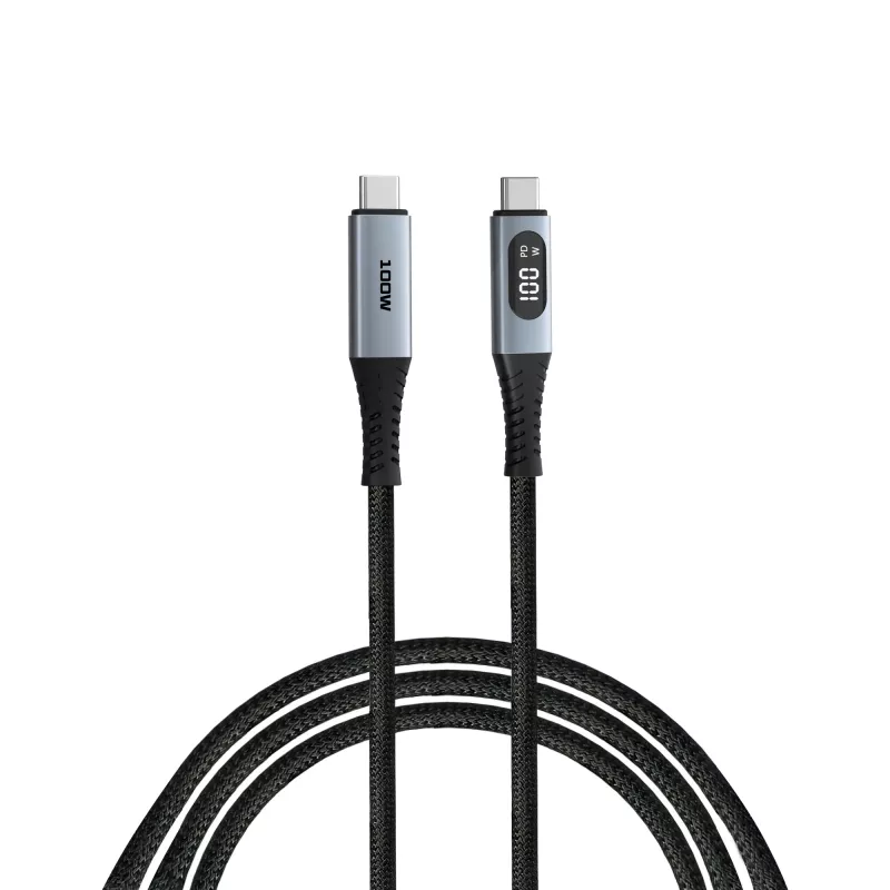 Verbatim Sync & Charge USB C a USB C 100W Display 120 cm, 1,2 m, USB C, USB C, USB 2.0, 0,48 Gbit/s, negro