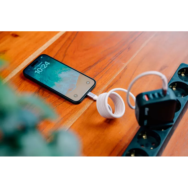 Verbatim Sync & Charge Cable magnético - 60W USB-C a USB-C 120 cm gris