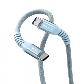 Verbatim Sync & Charge Cable magnético – 60 W USB-C a USB-C 120 cm azul