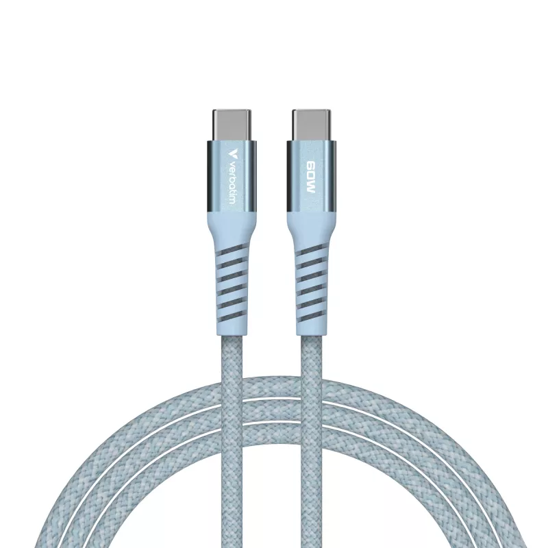 Verbatim Sync & Charge Cable magnético – 60 W USB-C a USB-C 120 cm azul