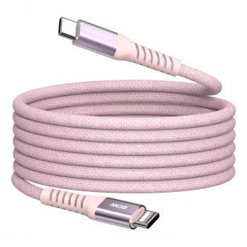 Verbatim Sync & Charge Cable magnético – 60 W USB-C a USB-C, 120 cm, rosa