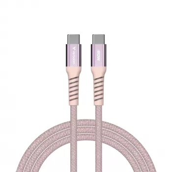 Verbatim Sync & Charge Cable magnético – 60 W USB-C a USB-C, 120 cm, rosa