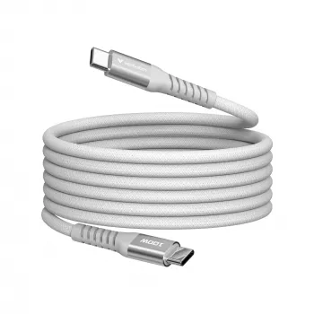 Verbatim Sync & Charge Cable magnético - 100W USB-C a USB-C 120 cm gris