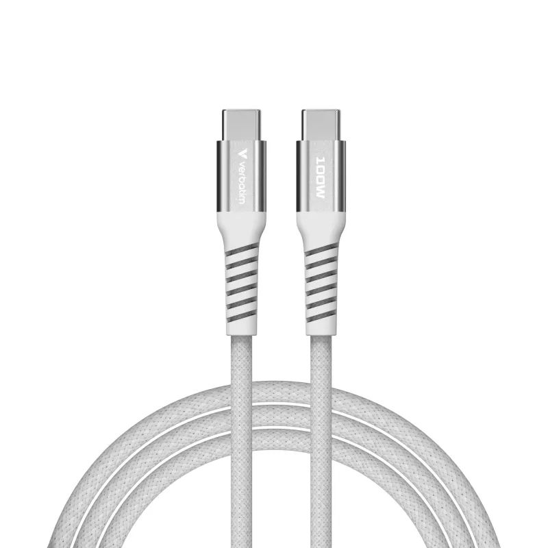 Verbatim Sync & Charge Cable magnético - 100W USB-C a USB-C 120 cm gris