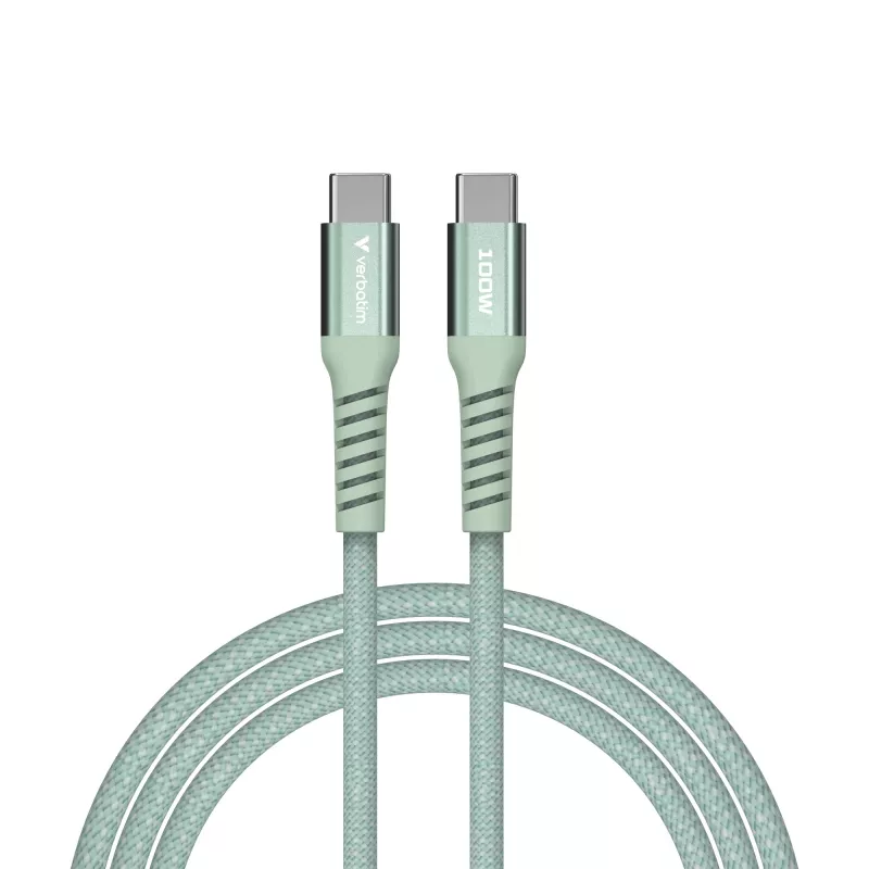 Verbatim Sync & Charge Cable magnético - 100W USB-C a USB-C 120 cm verde