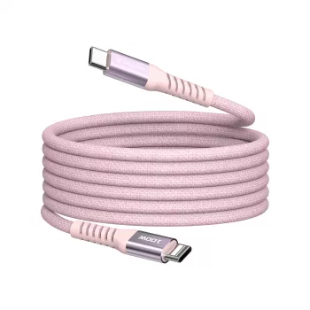 Verbatim Sync & Charge Cable magnético – 100W USB-C a USB-C, 120 cm, rosa
