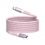 Verbatim Sync & Charge Cable magnético – 100W USB-C a USB-C, 120 cm, rosa