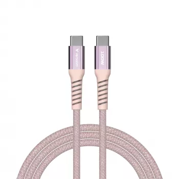 Verbatim Sync & Charge Cable magnético – 100W USB-C a USB-C, 120 cm, rosa