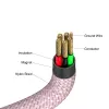 Verbatim Sync & Charge Cable magnético – 100W USB-C a USB-C, 120 cm, rosa