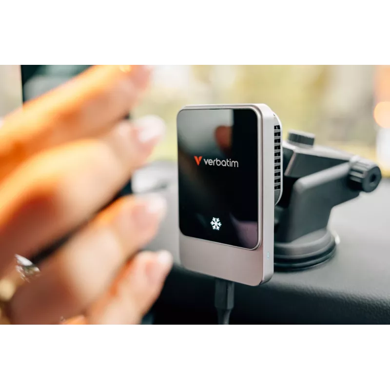 Verbatim Charge 'n' Drive cargador inalámbrico magnético para coche, coche, USB, carga inalámbrica, 1 m, negro