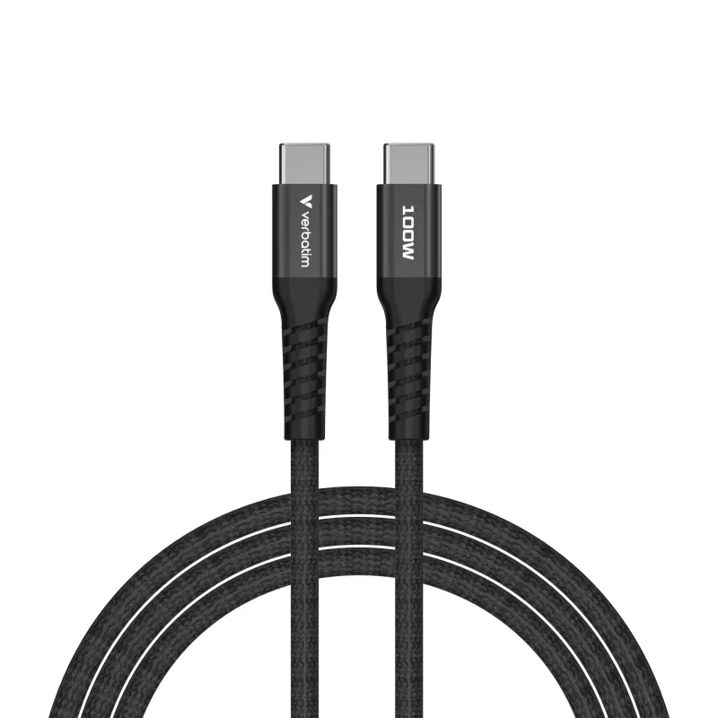 Verbatim Sync & Charge Cable magnético – 100 W USB-C a USB-C 120 cm negro