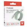 Verbatim Sync & Charge Cable magnético - 60W USB-C a USB-C 120 cm verde