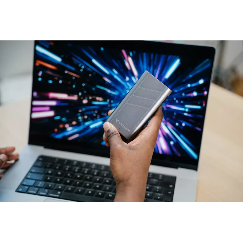 Verbatim TurboMetal SSD USB4 1TB USB Type-C USB4 Gen 2x2 plata