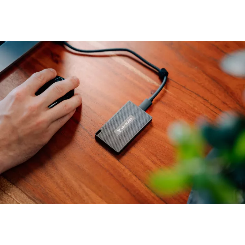 Verbatim Metal Mini SSD USB-C 3.Gen 2 512 GB, 512 GB, USB Type-C, USB 3.2 Gen 2x2, 2000 MB/s, 10 Gbit/s, gris