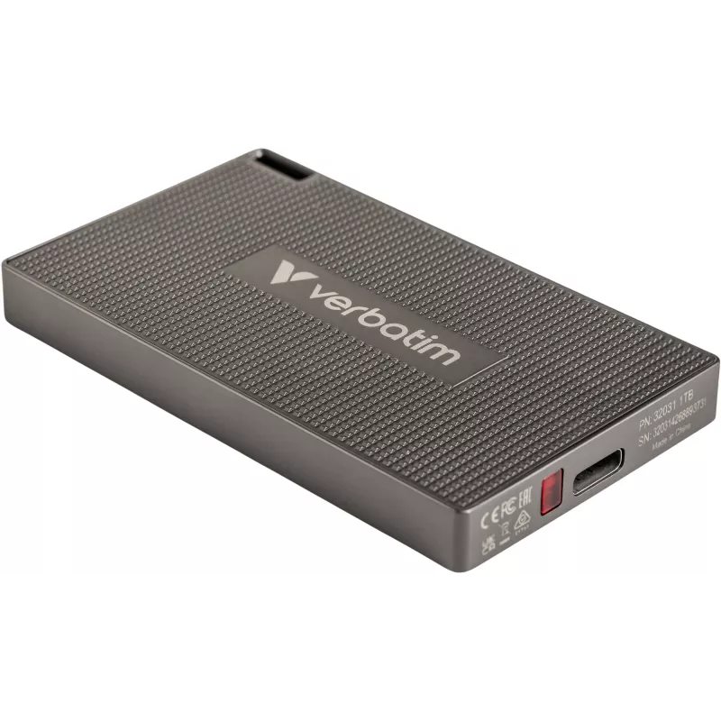 Verbatim Metal Mini SSD USB-C 3.2 Gen 2 1 TB, 1 TB, USB Type-C, USB 3.2 Gen 2x2, 2000 MB/s, 10 Gbit/s, gris