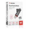 Verbatim Dual QuickStick USB flash drive 512 GB USB Type-A / USB Type-C 3.2 Gen 1 (3.1 Gen 1) gris