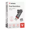 Verbatim Dual QuickStick USB flash drive 1 TB USB Type-A / USB Type-C 3.2 Gen 1 (3.1 Gen 1) gris