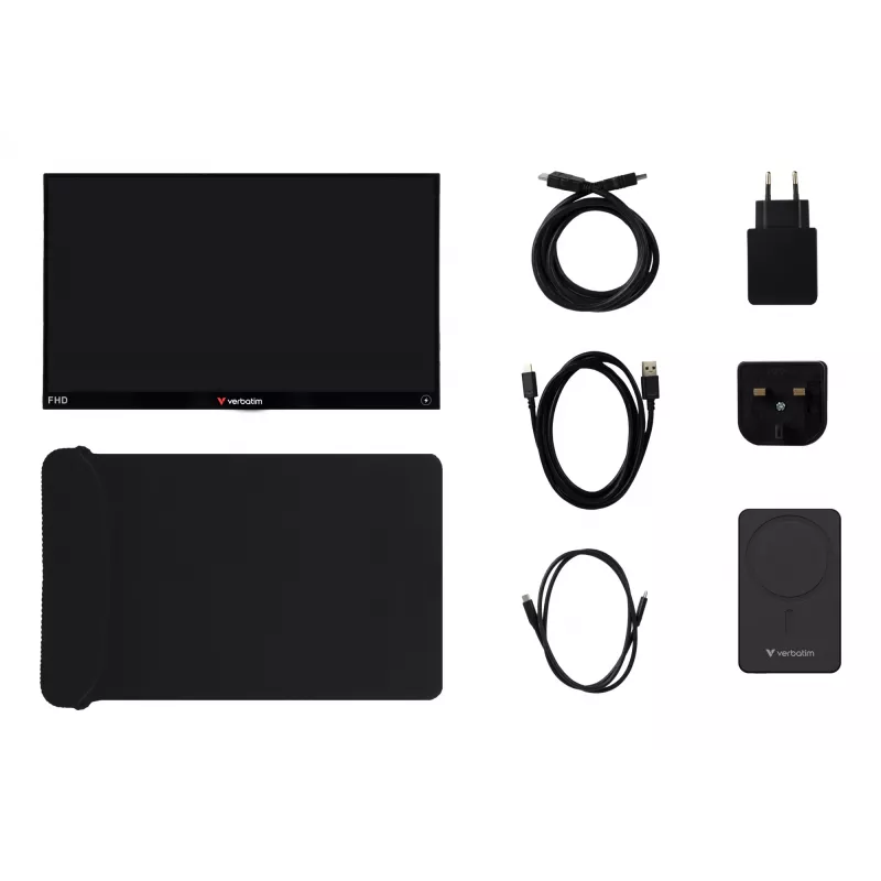 Verbatim monitor táctil portátil Light 14 pulgadas Full HD 1080p y alimentación inalámbrica