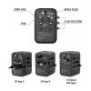 Verbatim UTA-05 adaptador de viaje universal 65W GaN III con 2 x USB-C PD y QC 4+ y 2 x conectores USB-A