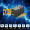 Verbatim UTA-06 adaptador de viaje universal 100W GaN III con 2 x USB-C PD y QC 4+ y 2 x conectores USB-A QC 3.0