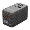 Verbatim UTA-06 adaptador de viaje universal 100W GaN III con 2 x USB-C PD y QC 4+ y 2 x conectores USB-A QC 3.0
