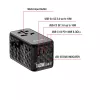 Verbatim UTA-10 adaptador de viaje universal 140W GaN III con 2 x USB-C PD 3.1 y QC 4+, 1 x USB-C PD 3.0 y 1 x conector USB-A QC 3.0