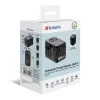 Verbatim UTA-10 adaptador de viaje universal 140W GaN III con 2 x USB-C PD 3.1 y QC 4+, 1 x USB-C PD 3.0 y 1 x conector USB-A QC 3.0