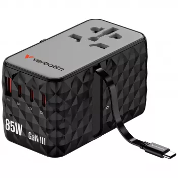 Verbatim Charge 'n' Travel Diamond 85W Cable retráctil CNT-02