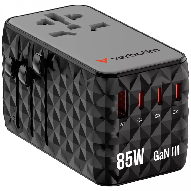 Verbatim Charge 'n' Travel Diamond 85W Cable retráctil CNT-02