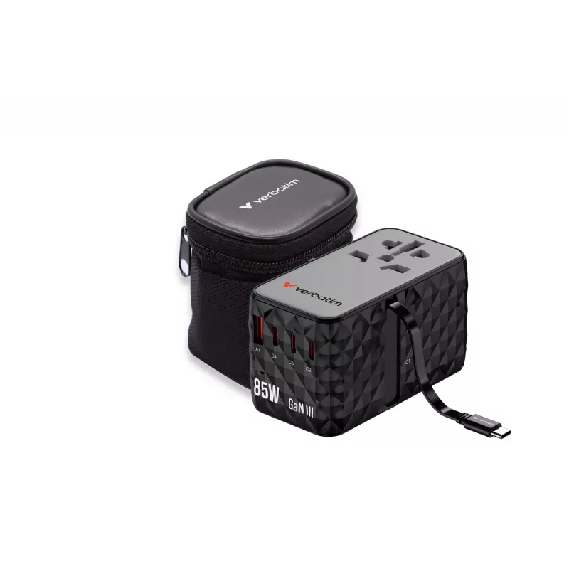 Verbatim Charge 'n' Travel Diamond 85W Cable retráctil CNT-02