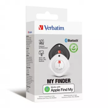 Verbatim MYF-02 localizador Bluetooth pack de 2 negro/blanco
