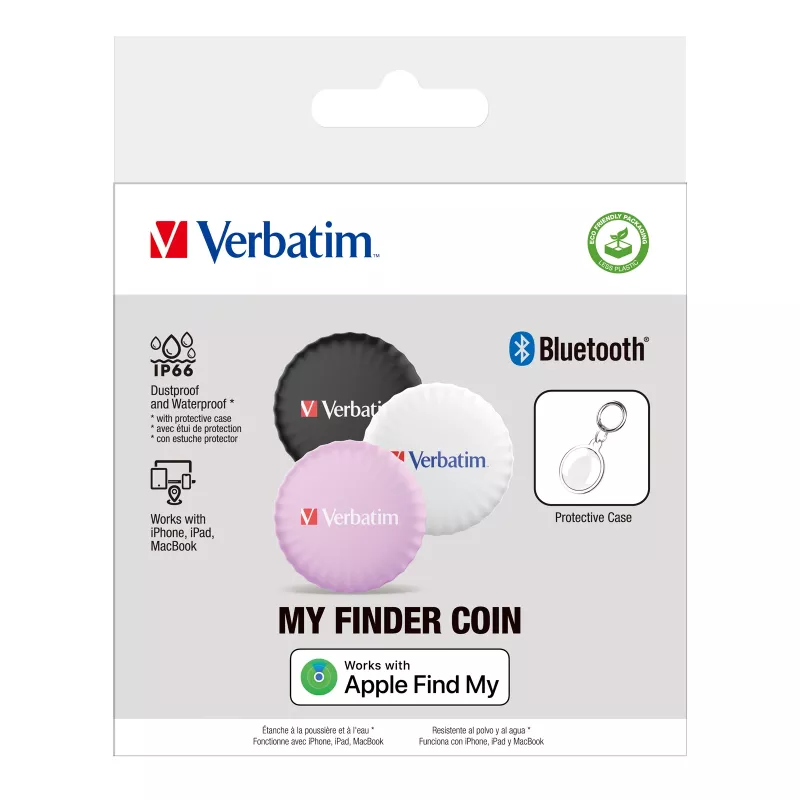 Verbatim 32135 rastreador/localizador GPS personal negro, rosa, blanco