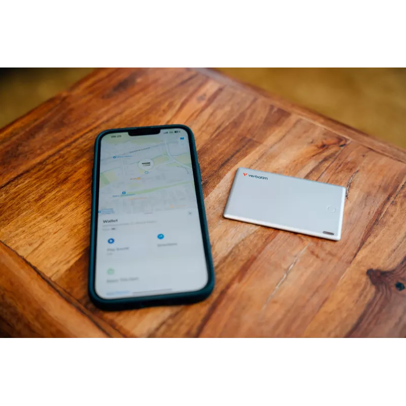 Verbatim My Finder Card localizador Bluetooth pack de 1 plata, personal, localizador, plata, resistente al polvo, resistente al agua, IP66, 1440 h