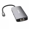 Verbatim CMH-09 USB Type-C 10.000 Mbit/s plata