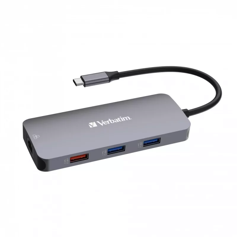 Verbatim CMH-09 USB Type-C 10.000 Mbit/s plata