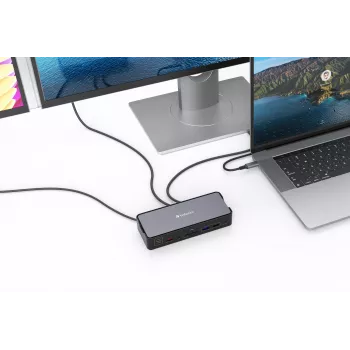 Verbatim CDS-15 Cable USB 3.2 Gen 1 (3.1 Gen 1) Type-C Negro, Gris