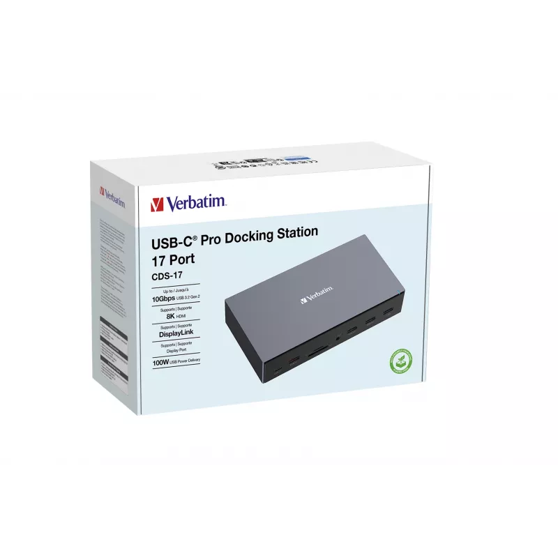 Verbatim CDS-17 Cable USB 3.2 Gen 1 (3.1 Gen 1) Type-C Negro, Gris