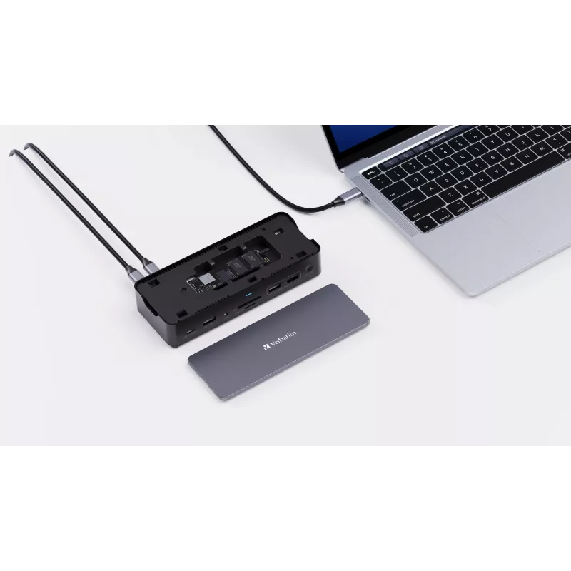 Verbatim CDS-15S Cable USB 3.2 Gen 1 (3.1 Gen 1) Type-C Negro, Gris