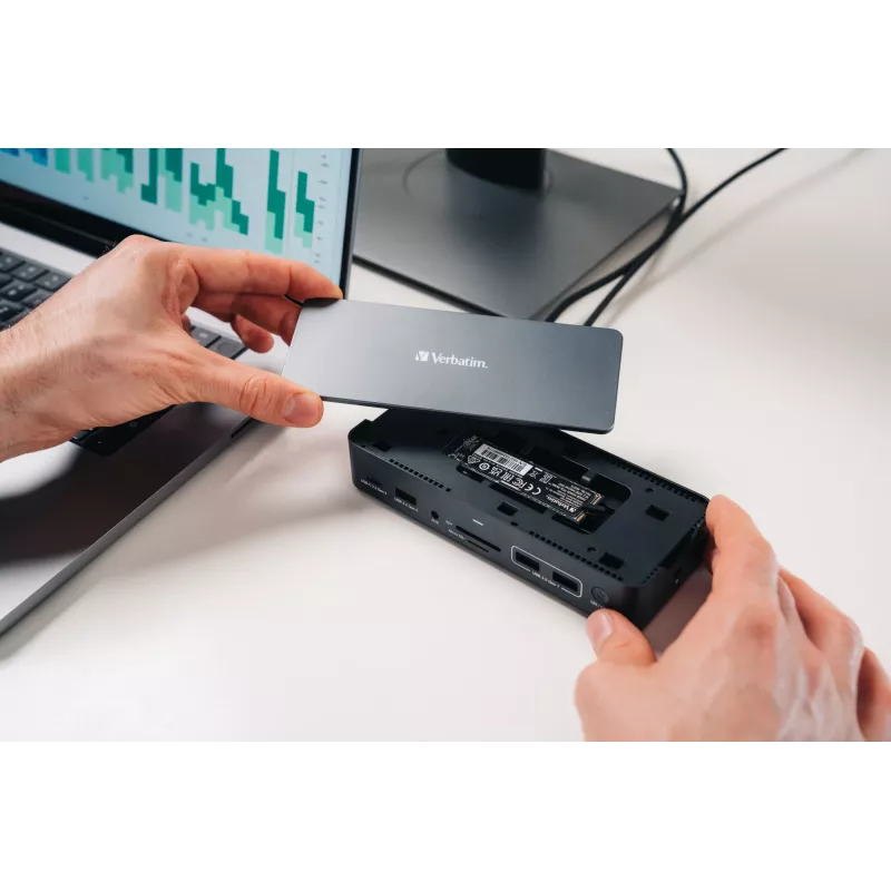 Verbatim CDS-15SSD Cable USB 3.2 Gen 1 (3.1 Gen 1) Type-C Negro, Gris