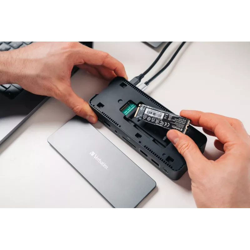 Verbatim CDS-15SSD Cable USB 3.2 Gen 1 (3.1 Gen 1) Type-C Negro, Gris